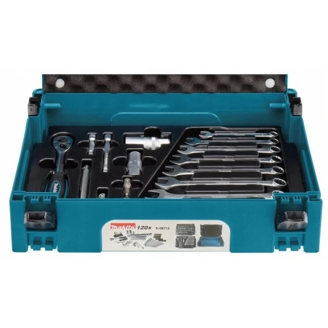 Набор ручного инструмента Makita 120 шт в чемодане MAKPAC (088381576727)