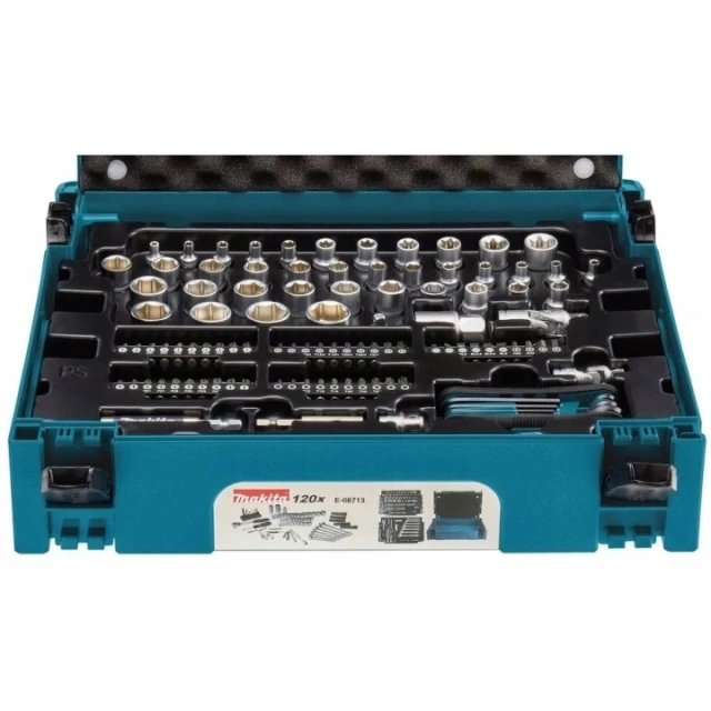 Набор ручного инструмента Makita 120 шт в чемодане MAKPAC (088381576727)