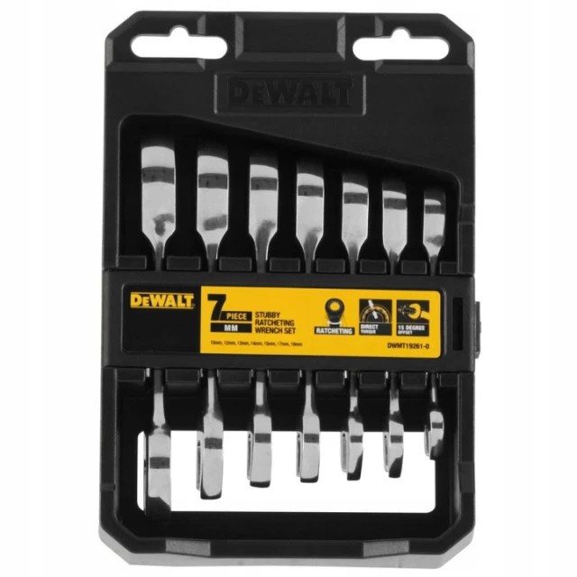 Набір ключів тріскачкових DeWALT 7 шт (3253560192617)