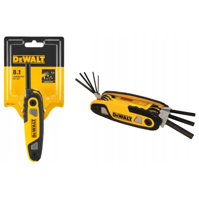 Набір ключів шестигранних складний DeWALT 8 шт (3253560702632)