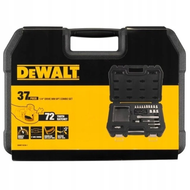 Набір головок DeWALT 37 частин 1/4
