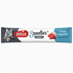 Ласощі для котів FRANCODEX Sweeties Creamy з тунцем та гребінцями 14 г (3336026821662)