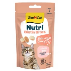 Кормова добавка для котів GimCat Nutri Bites Biotin Bits 40 г (4002064428031)