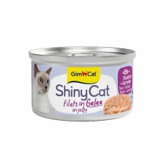 Вологий корм для котів GimCat Shiny Cat з тунцем та креветкою 70 г (4002064430805)