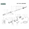 Цанга Metabo 6 мм с гайкой для фрезера (4007430257079)