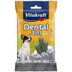 Жувальні ласощі для собак Vitakraft Dental 3в1 Fresh XS 70 г (4008239308900)