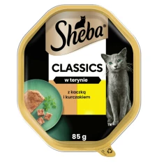 Вологий корм для котів Sheba Classic з качкою та куркою паштет 85 г (4008429163739)