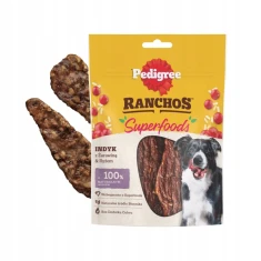 Ласощі для собак Pedigree Ranchos Superfoods з індичкою та журавлиною 70 г (4008429167706)