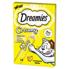 Ласощі для котів Dreamies Creamy з сиром 4 шт x 10 г (4008429170577)