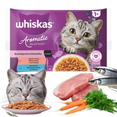 Вологий корм для котів Whiskas Aromatic в соусі 4 шт x 85 г (4008429171215)