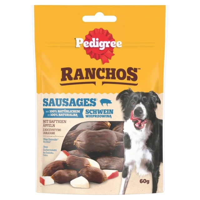Ласощі для собак Pedigree Ranchos Sausages 60 г (4008429172922)
