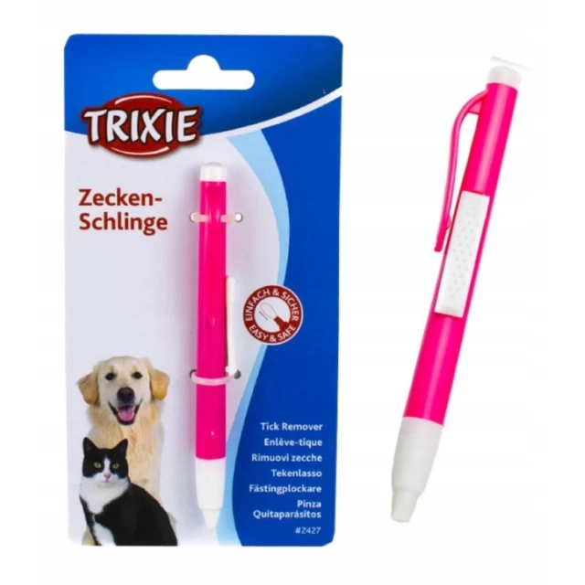 Кліщі для видалення кліщів петля з ручкою Trixie (4011905024271)