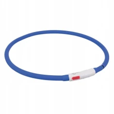 Нашийник світлодіодний Trixie USB силіконовий XS-XL 70 см/10 мм Blue (4011905126425)