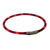 Ошейник светодиодный Trixie USB силиконовый XS-XL 70 см / 10 мм Red (4011905126432)