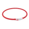 Ошейник светодиодный Trixie USB силиконовый XS-XL 70 см / 10 мм Red (4011905126432)