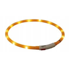 Нашийник світлодіодний Trixie USB силіконовий XS-XL 70 см/10 мм Orange (4011905126463)