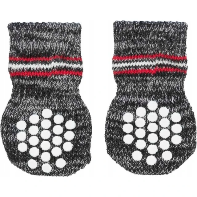 Шкарпетки для собак Trixie протиковзні XXS/XS Grey 2 шт (4011905195001)