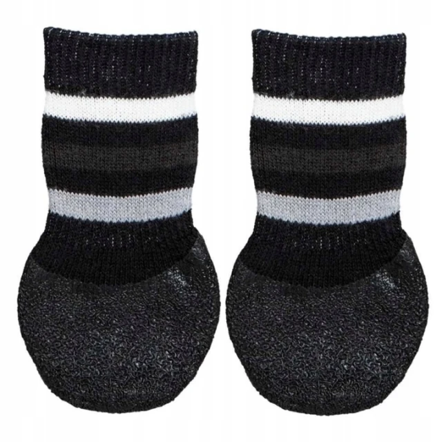 Шкарпетки для собак Trixie протиковзні XS/S Black 2 шт (4011905195216)