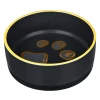 Миска керамическая с резиновой основой Trixie 0,4 л Black/Blue (4011905247779)