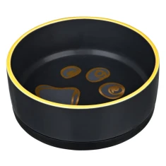 Миска керамічна з гумовою основою Trixie 0,4 л Black/Blue (4011905247779)