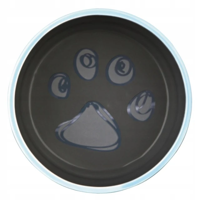 Миска керамическая с резиновой основой Trixie 0,4 л Black/Blue (4011905247779)