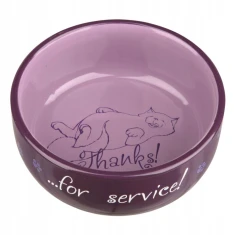 Миска для котів Trixie Thanks for serv 0,3 л (4011905247939)