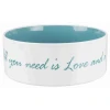 Миска Trixie PetsHome керамическая 0,8 л 16 см White/Light Blue (4011905250519)