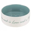 Миска Trixie PetsHome керамическая 0,8 л 16 см White/Light Blue (4011905250519)