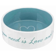 Миска Trixie PetsHome керамическая 1,4 л 20 см Cream/Light Blue (4011905250526)