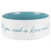 Миска Trixie PetsHome керамічна 1,4 л 20 см Cream/Light Blue (4011905250526)