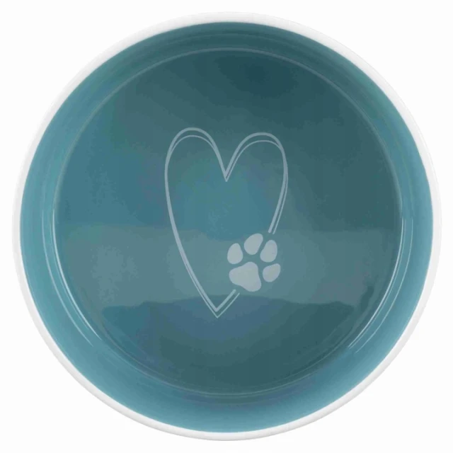Миска Trixie PetsHome керамічна 1,4 л 20 см Cream/Light Blue (4011905250526)