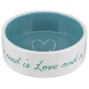 Миска Trixie PetsHome керамічна 1,4 л 20 см Cream/Light Blue (4011905250526)