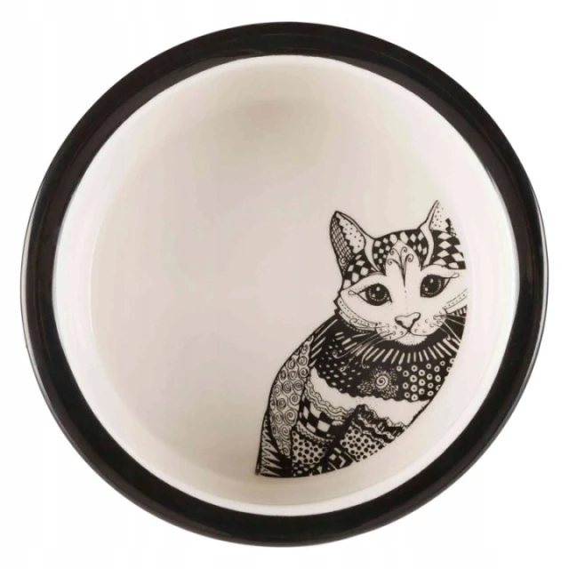 Миска керамічна для котів Trixie 0,3 л 12 см White (4011905251202)