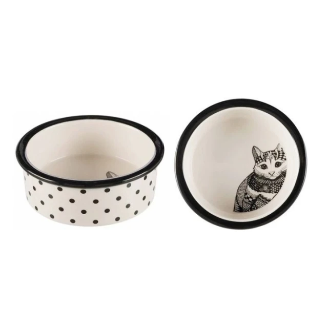 Миска керамічна для котів Trixie 0,3 л 12 см White (4011905251202)