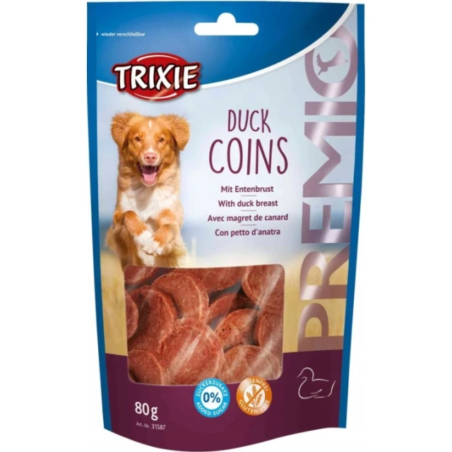 Ласощі для собак Trixie Premio кільця з качки 80 г (4011905315874)
