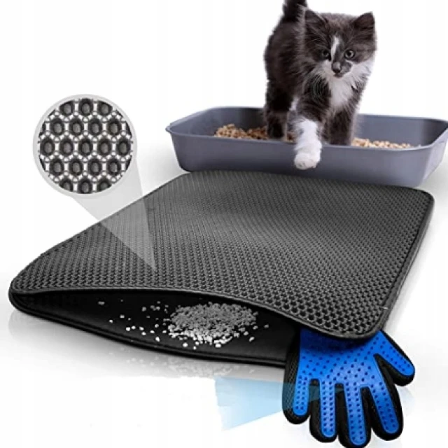 Килимок під туалет для котів Trixie ПВХ 40 x 60 см Grey (4011905403823)