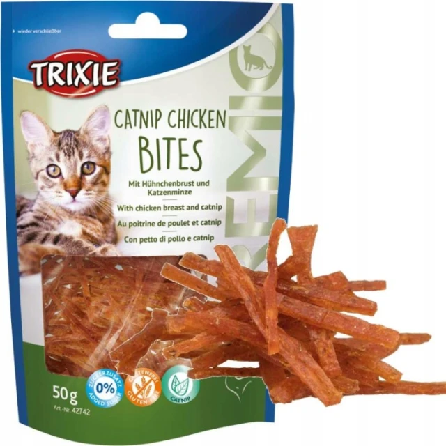 Ласощі для котів Trixie Premio Catnip Chicken Bites 50 г (4011905427423)