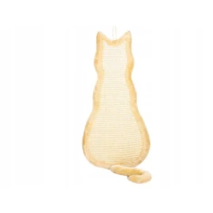 Кігтеточка для котів Trixie підвісна кіт 35x69 см з хвостом Beige (4011905431123)