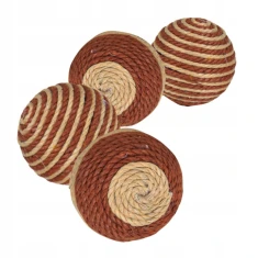 Мяч для котов Trixie сизалевый 4 см Brown/Beige 42 шт (4011905458052)