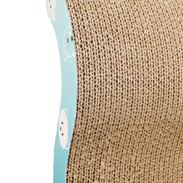 Кігтеточка для котів Trixie Mimi хвиля 50x9x23 см картон Turquoise (4011905480015)