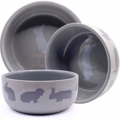 Миска для кроликів Trixie керамічна з мотивом 250 мл 11 см (4011905607337)