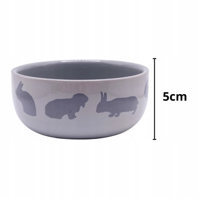 Миска для кроликів Trixie керамічна з мотивом 250 мл 11 см (4011905607337)
