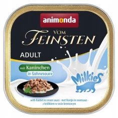 Вологий корм для котів Animonda animanda Adult Milkies з кроликом у кремовому соусі 100 г (4017721830379)