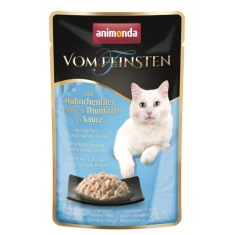 Пауч для котів Animonda Vom Feinsten Adult філе з куркою та білим тунцем у соусі 50 г (4017721836913)