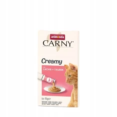 Вологий корм для котів Animonda Carny Creamy з лососем та таурином у соусі 6 шт x 15 г (4017721838672)
