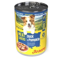 Вологий корм для собак Josera Meat Lovers Menu з качкою та гарбузом 400 г (4032254798163)