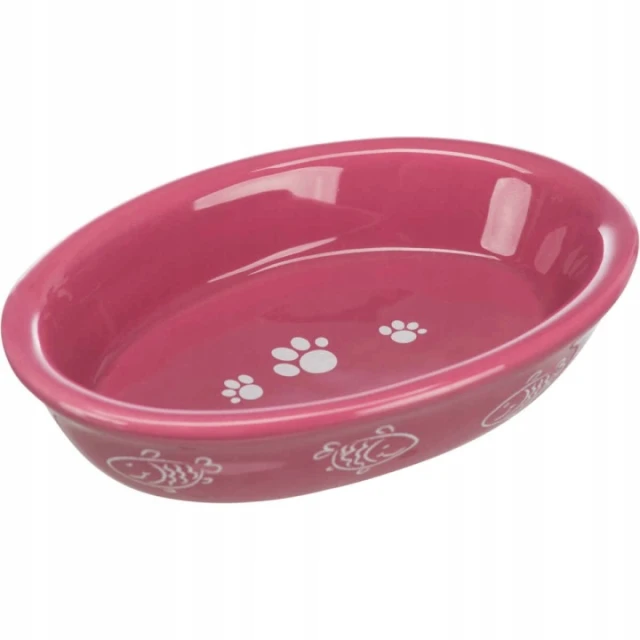 Миска керамічна для котів Trixie овальна 0,2 л 15x10 см (4047974244951)