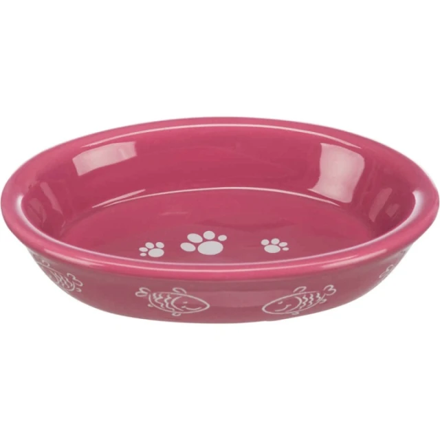 Миска керамічна для котів Trixie овальна 0,2 л 15x10 см (4047974244951)