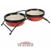 Підставка з керамічними мисками для котів Trixie 250 мл | 12,5 см (4047974247907)