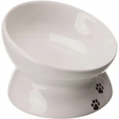 Миска керамічна для котів Trixie ергономічна 0,2 л White (4047974247983)